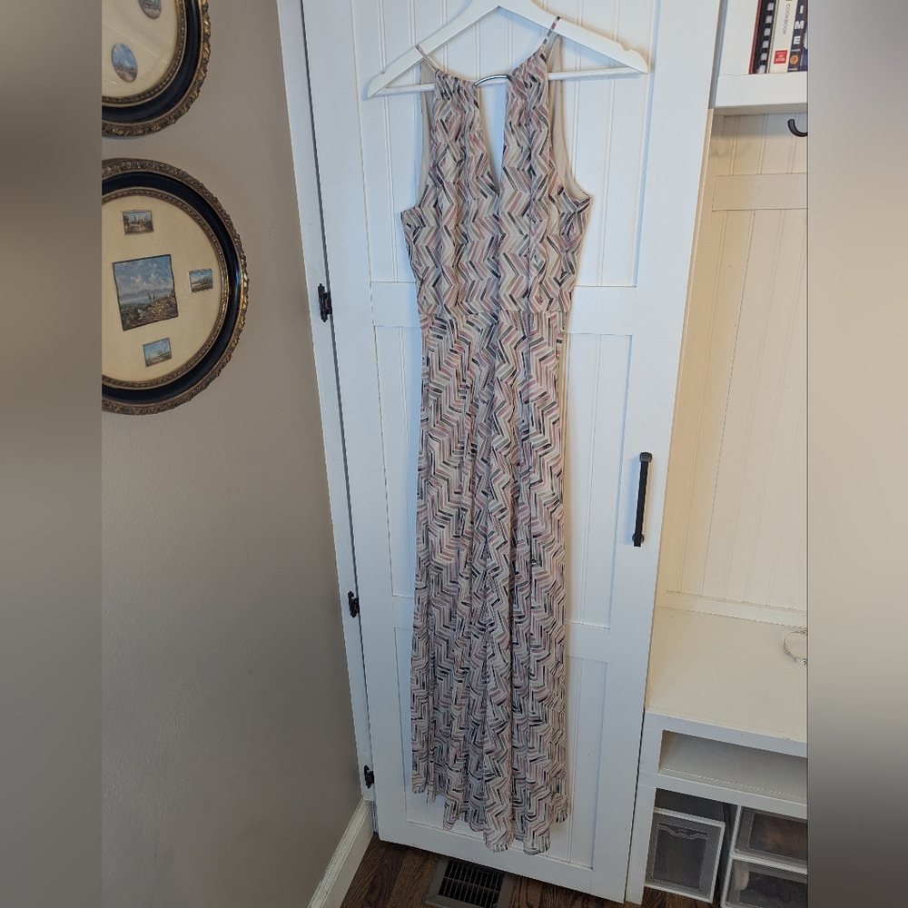 White House Black Market Geometric Maxi Dress